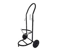 Relaxdays Chariot pour Bouteilles de gaz 5-33 kg, HxLxP 102 x 52 x 60 cm, pneus Pleins, Acier, Noir, Transport