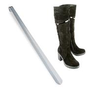 Relaxdays Chausse-Pied, Chaussepied, Chausse-Pieds en métal, Métallique, Chaussures, Fer, 70 cm de Long, Stable, argenté