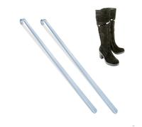 Relaxdays Chausse-pied long, lot de 2, en métal, stable, à suspendre, aide pour enfiler vos chaussures, 70 cm, gris