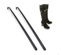 Relaxdays Chausse-Pied Long, Lot de 2, en métal, Stable, à Suspendre, Aide pour Enfiler Vos Chaussures, 70 cm, Noir