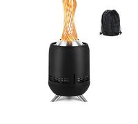 Relaxdays Cheminée sans fumée Ø16,5 cm