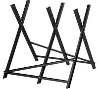 Chevalet de sciage 150 kg Support tronçonnage Chevalet à bûche métal noir
