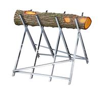 Relaxdays Chevalet de sciage, Pliable, Charge maximale 150 kg, Acier, HLP 80 x 80 x 82 cm, pour Couper Le Bois, argenté