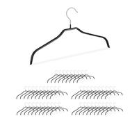 Relaxdays Cintre antidérapant en lot de 100