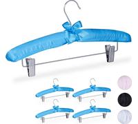 relaxdays Cintre en satin avec pinces