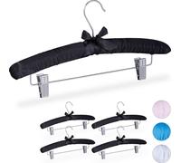 relaxdays Cintre en satin avec pinces