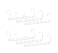 Relaxdays 10024746 Lot de 6 cintres, Métal, Blanc, 8,5 x 26 x 5,4 cm