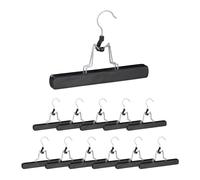 Relaxdays Cintre pince à pantalons en noir