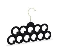 Relaxdays Cintre porte-foulards noir en lot de 5