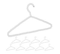 Relaxdays Cintres avec Perles, Jeu de 50, T Shirts, Blouses, traverses pour Pantalons et Jupes, 40 cm, Plastique, bancs