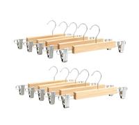 Relaxdays Cintres pantalons bois, lot de 10