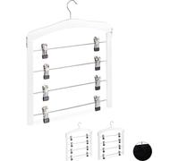 relaxdays Cintres pour jupes multiples, lot de 3