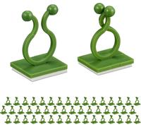 relaxdays Clips pour plantes autocollants, set de 240 pièces