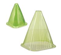 Relaxdays Cloche à Salade, Lot de 12, PVC, Protection Contre Le Gel et Les escargots, H x L x P : 22 x 19 x 19 cm, Vert