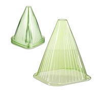 Relaxdays Cloche à Salade, Lot de 32, PVC, Protection Contre Le Gel et Les escargots, HLP : 22 x 19 x 19 cm, Vert Clair