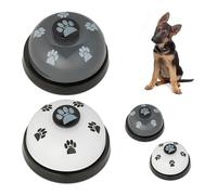 Relaxdays Cloche d’entraînement en Lot de 4, Multicolore | pour votre chien ou chat, sonnette pratique, HxD : 4,5 x 7 cm