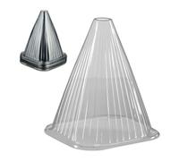 Relaxdays Cloches à Salade, Lot de 10, Protection Contre Le Gel et Les escargots, 22 x 19 x 19 cm, en Plastique, Grises