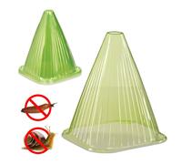 Relaxdays Cloches à salade vertes