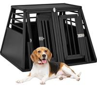 relaxdays Coffre pour chien voiture avec paroi de séparation