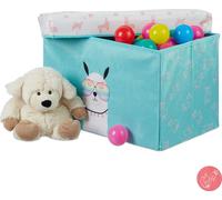 relaxdays Coffre-siège 10028894_1180 Lama Tissu 48,5 cm