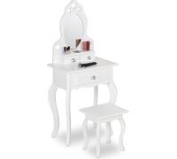 relaxdays Coiffeuse pour enfants avec tabouret
