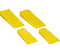 relaxdays Coin d'abattage en 2 tailles, set de 4 pièces