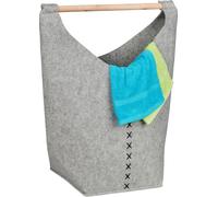relaxdays Collecteur de linge portable en feutre