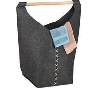 relaxdays Collecteur de linge portable en feutre