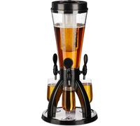 relaxdays Colonne à bière de 4 l avec 3 robinets de soutirage