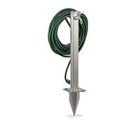 relaxdays Point d'eau en acier inoxydable avec piquet de terre