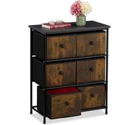 relaxdays Commode 6 tiroirs