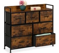 relaxdays Commode avec 7 tiroirs