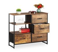 Relaxdays Commode avec tiroirs et étagères