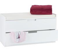 relaxdays Commode de siège avec 2 tiroirs