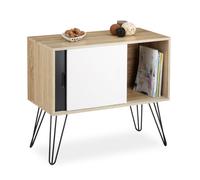 Relaxdays Commode retro design en bois et métal