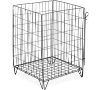 relaxdays Composteur en métal avec grille de fond