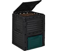 relaxdays Composteur en plastique 230 l