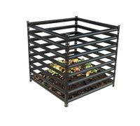 Relaxdays Composteur métal pour jardin