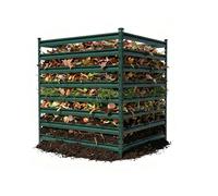 Relaxdays Composteur métal pour jardin