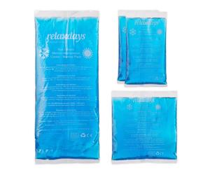 Relaxdays Compresse avec gel thermique 4x