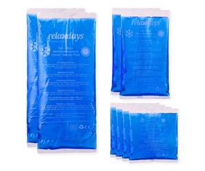 Relaxdays Compresse avec gel thermique 8x