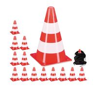 Relaxdays Cône de travaux en lot de 14