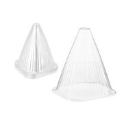 Relaxdays Cônes de forçage – Lot de 24 – Protection contre escargot – PVC transparent 22x19x19 cm