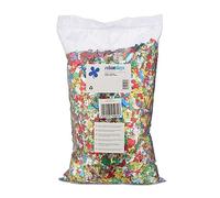 Relaxdays Confettis métalliques, Paquet XXL, 1 kg, Paillettes pour Anniversaire, fête, Noël, déco de Table, colorés