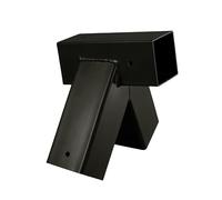 Relaxdays Connecteur en A pour balançoire, Acier thermolaqué Noir, pour Bois 90x90 mm, Angle 100°, 19 x 27 x 19 cm