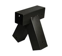 Relaxdays Connecteur en A pour balançoire en Acier revêtu, Angle 90°, pour Bois 90x90 mm, Noir, 19 x 27 x 19 cm