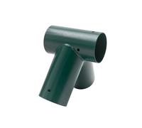 Relaxdays Connecteur pour balançoire en A, Acier Vert, Angle 100°, pour poteaux Rond Ø100 mm, 20x20x20 cm