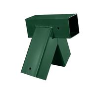Relaxdays connecteur pour balançoire, Forme en A, Angle 100°, pour poteaux 90 x 90 mm, Acier thermolaqué, Vert