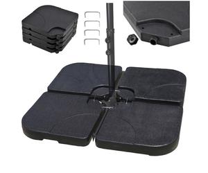 Relaxdays Contrepoids pour pied en croix, lot de 4