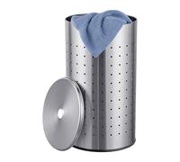 Relaxdays Panier à linge inox avec couvercle